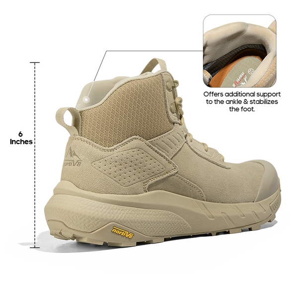 [VaporGuard] Men's Waterproof Military Tactical Work Boots - SAND - 2